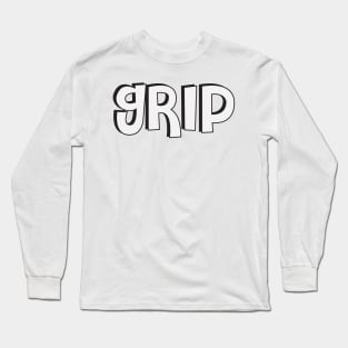 Film Crew On Set - Grip - White Text - Front Long Sleeve T-Shirt